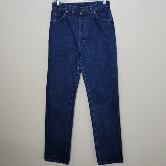 Vintage 80s Lee Women's Size 11 Mom Jeans Blue 100% Cotton Denim 28x34 Made USA - Picture 4 of 9